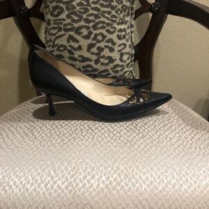 Jimmy Choo Black Leather Pumps Closet Staple Nordstrom 39 $565